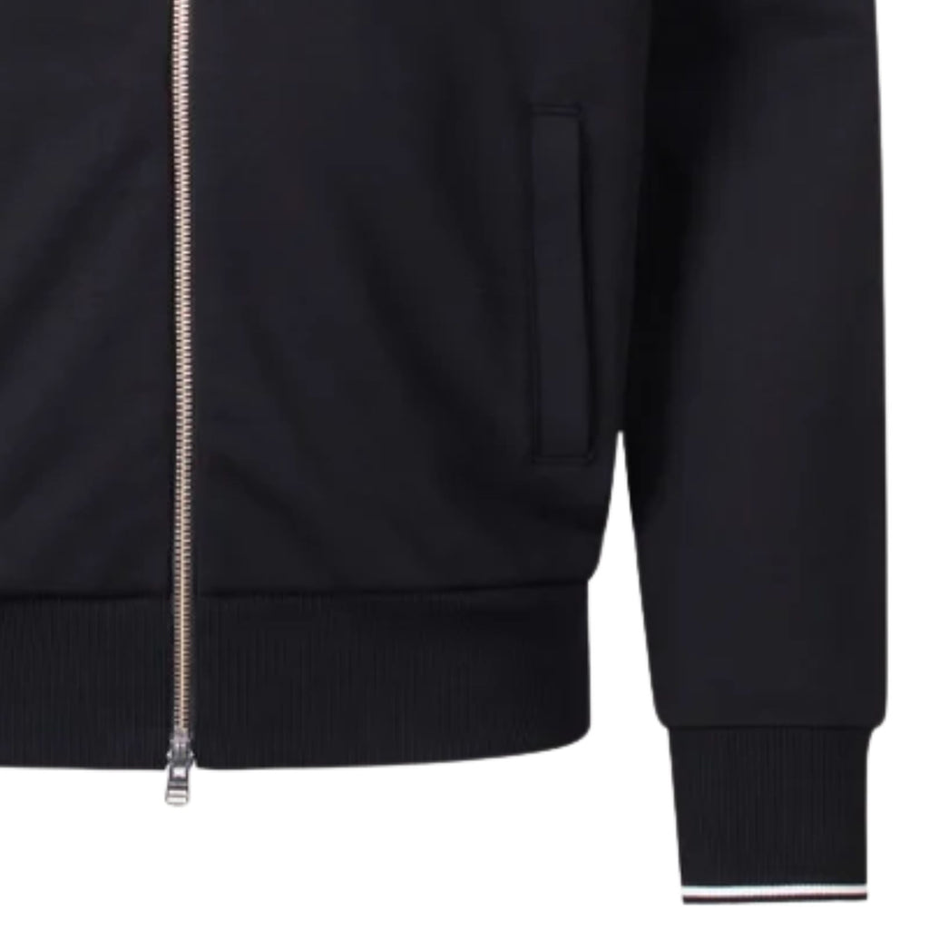 Fred Perry Zip Through Sweatshirt - Black