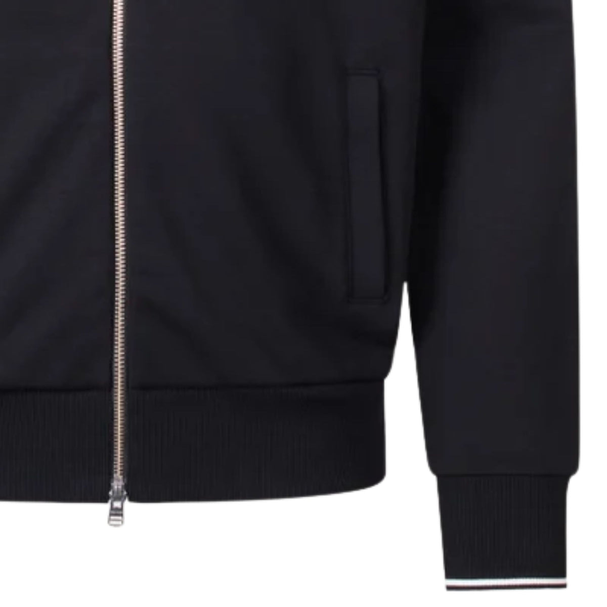 Fred Perry Zip Through Sweatshirt - Black