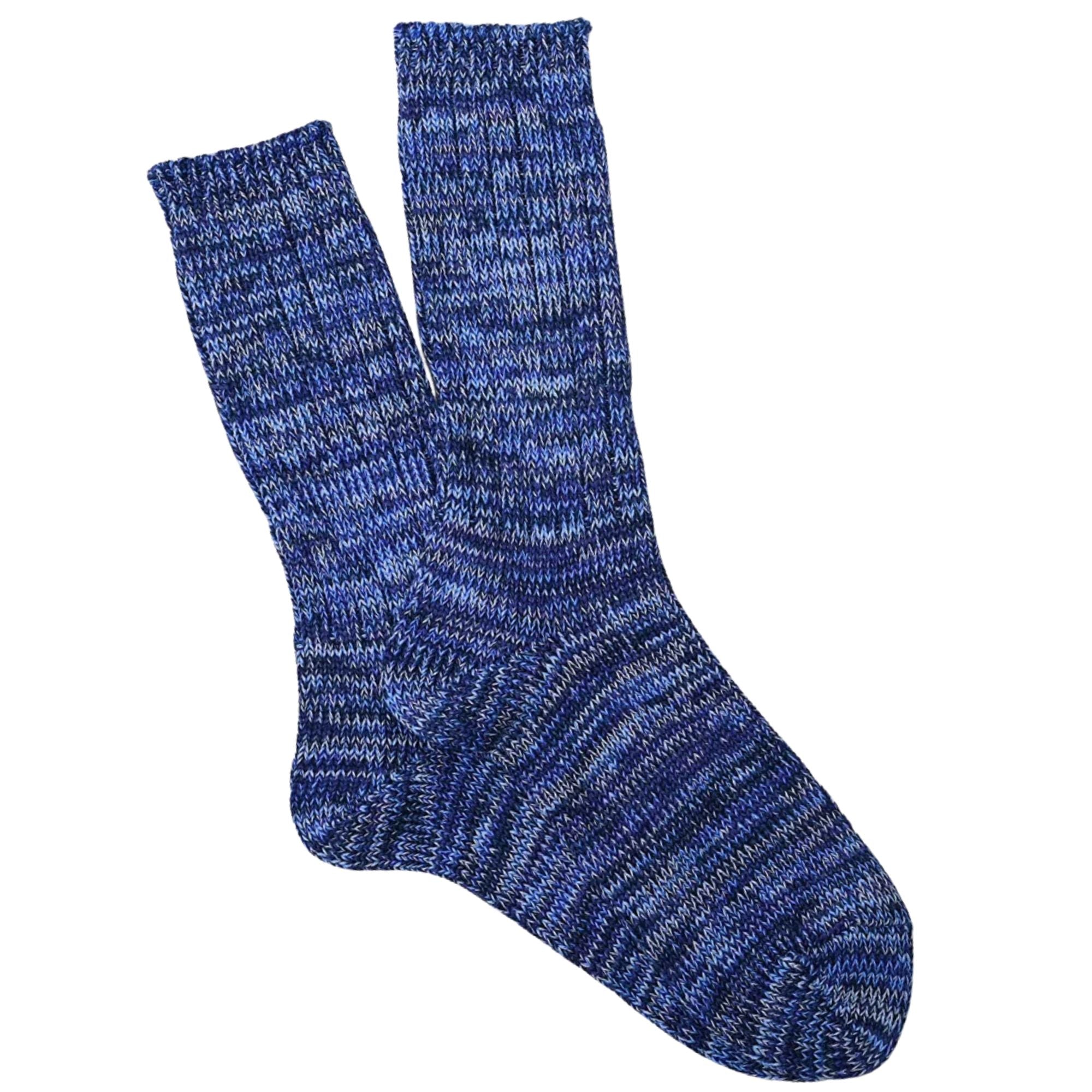 Anonymous Ism 5 Colour Mix Crew Sock - Navy