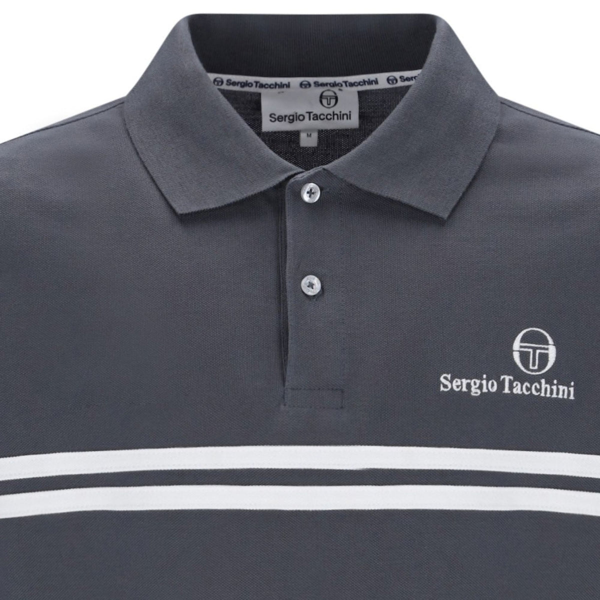 Sergio Tacchini New Supermac Polo Shirt - Turbulance/White