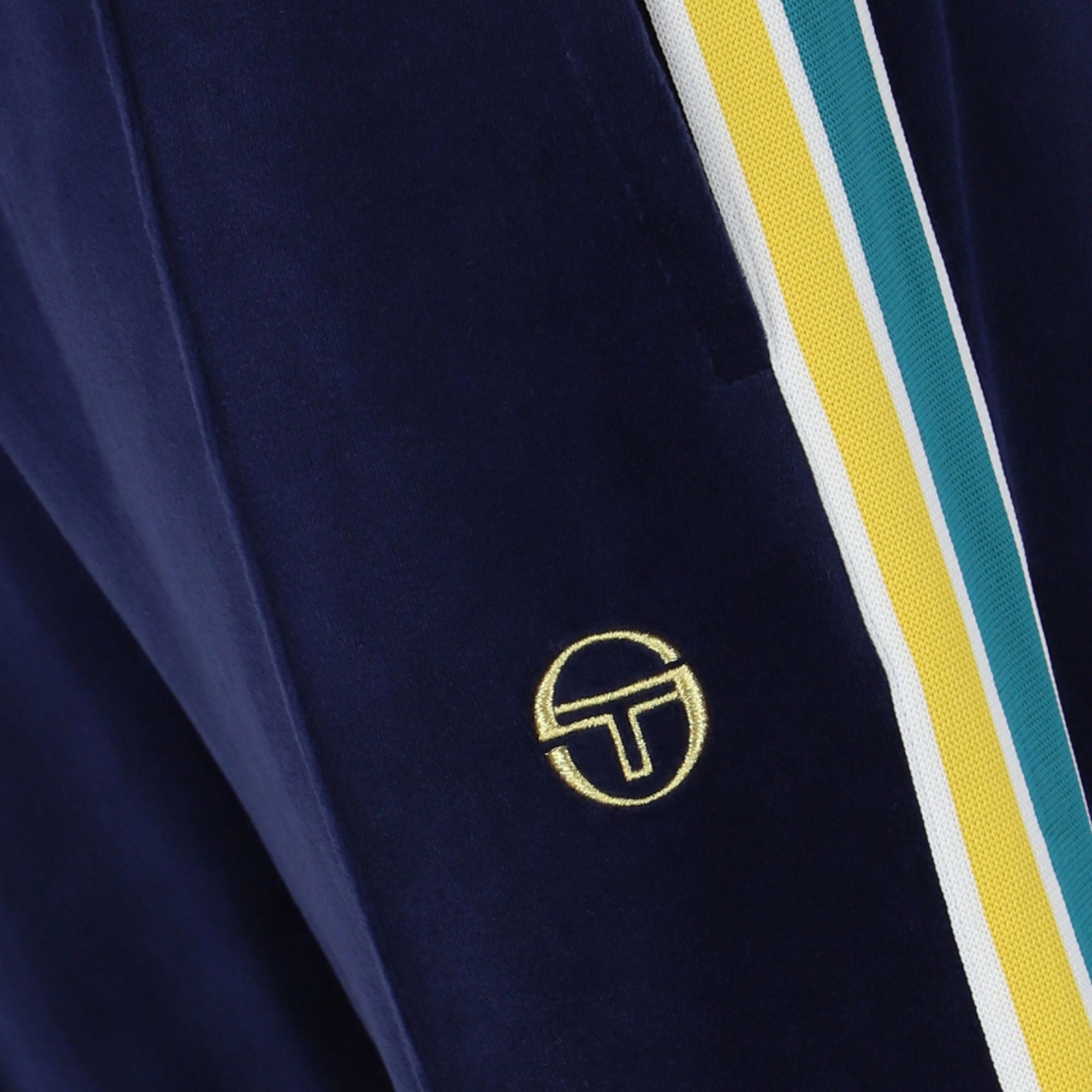 Monte Track Velour Pants - Maritime