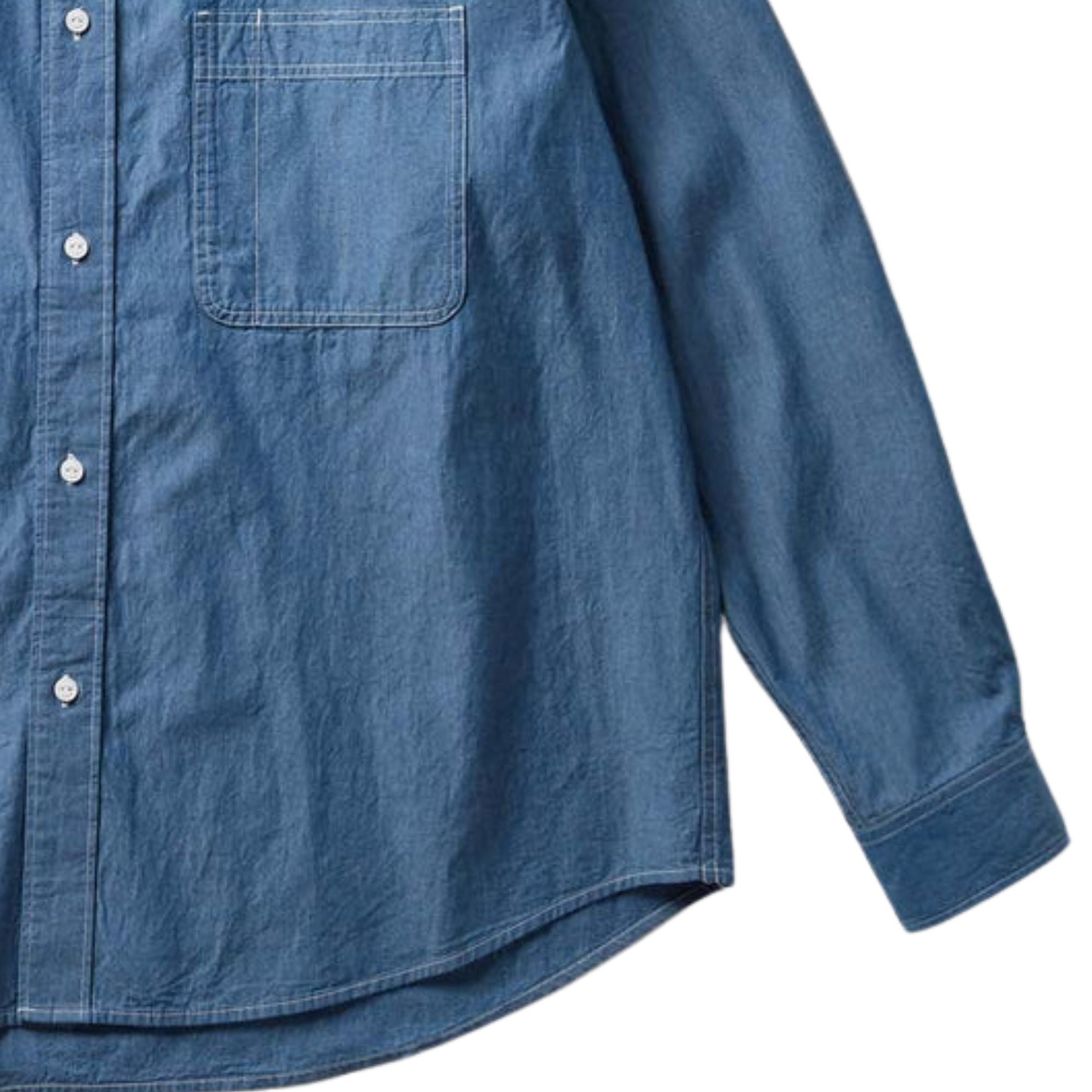 Snow Peak Chambray Work Shirt - Blue – Stuarts London
