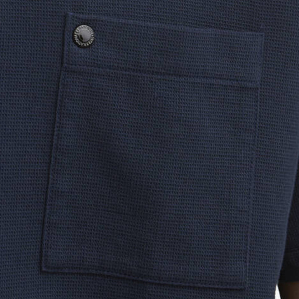 Barbour International Wayback Waffle Shirt - Navy
