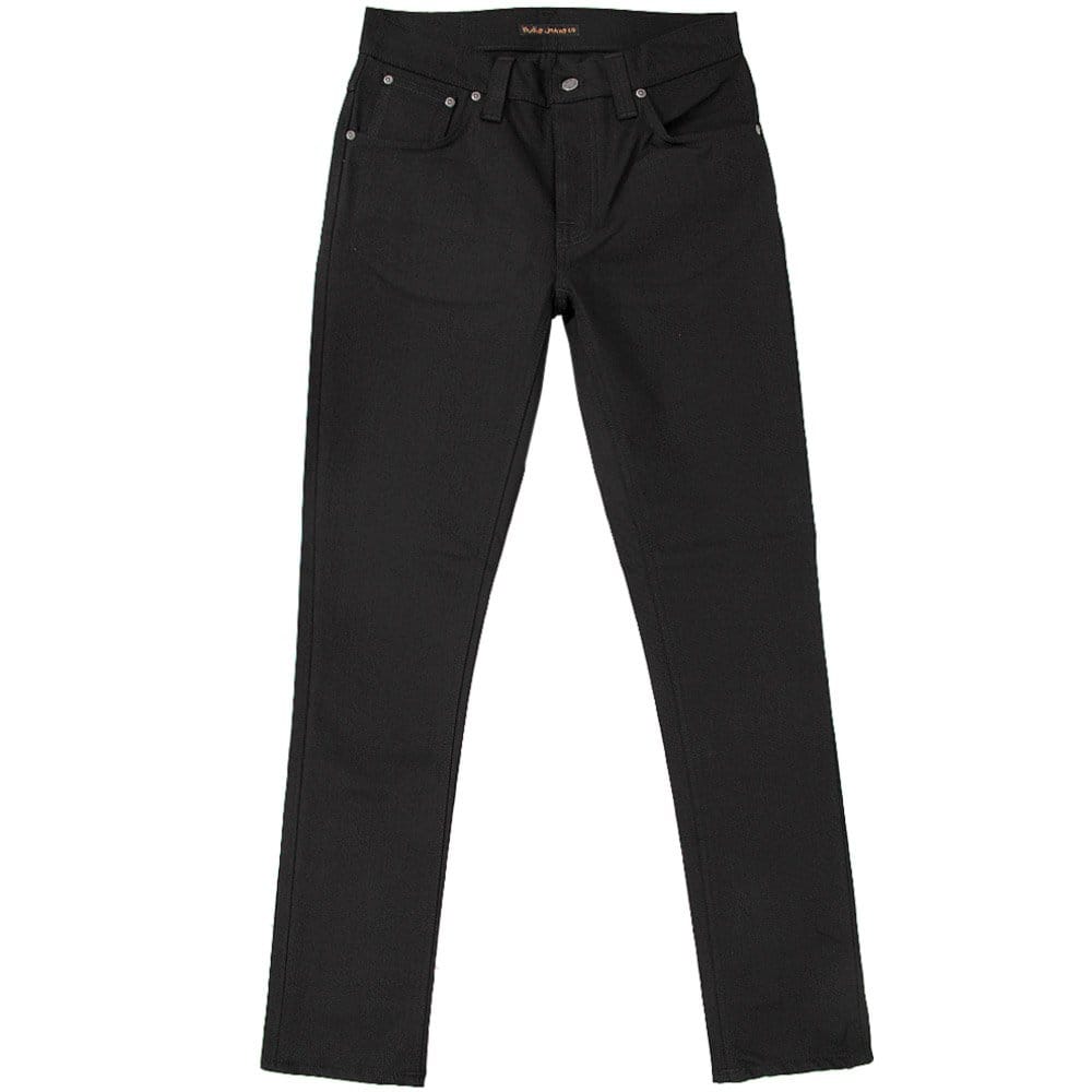 Nudie Jeans Grim Tim Ring Denim Jeans - Black