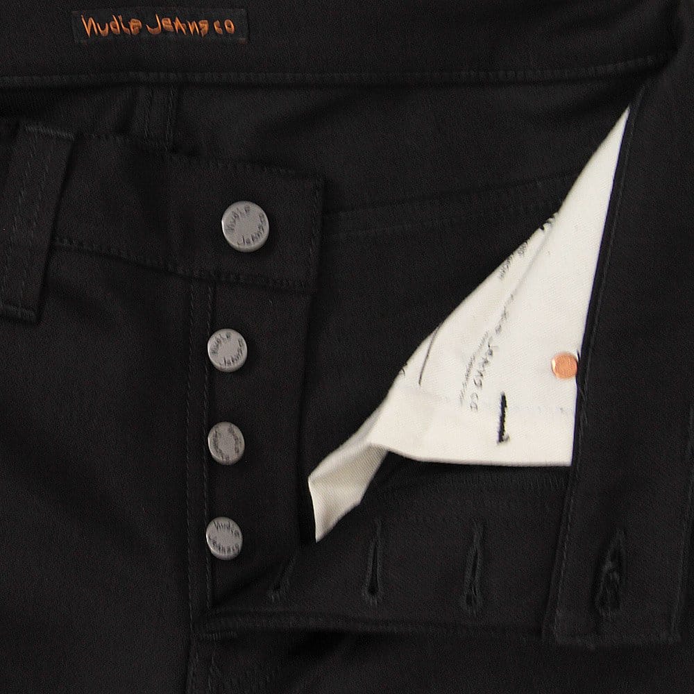Nudie Jeans Grim Tim Ring Denim Jeans - Black