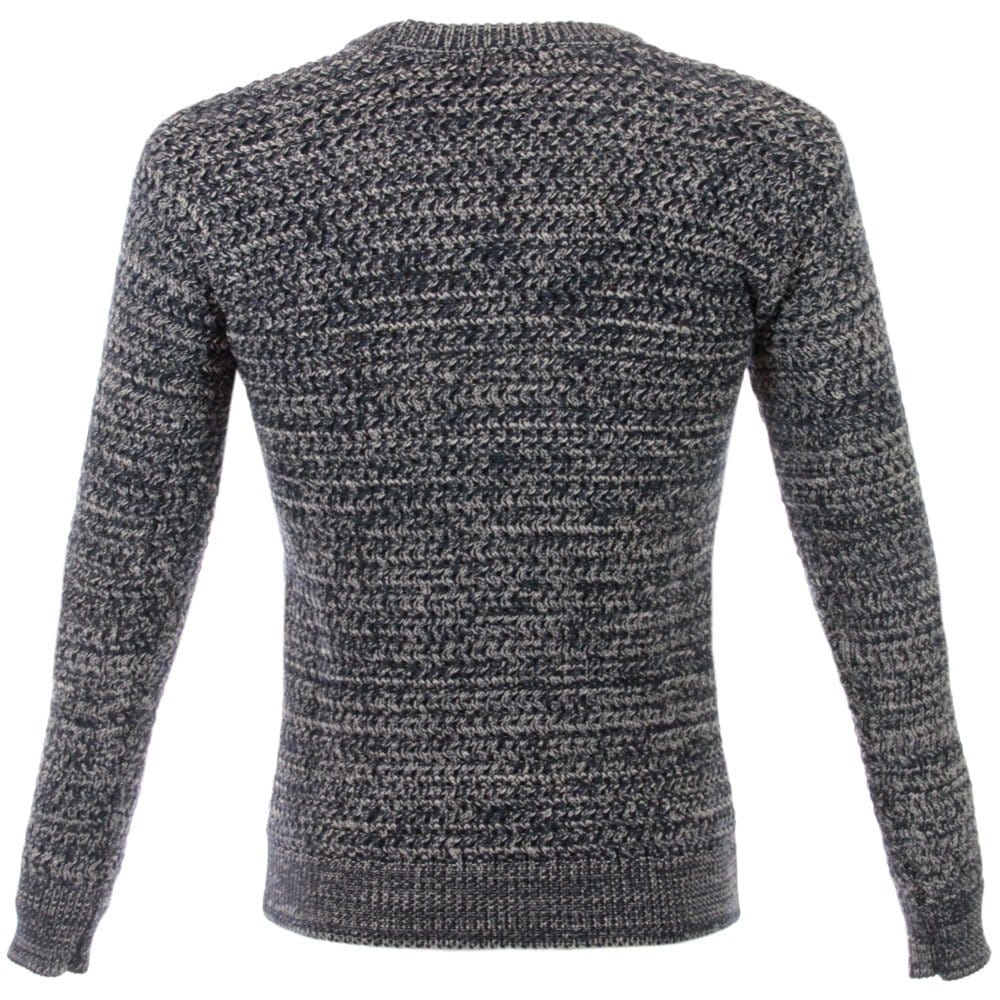Crombie Navy Wool Jumper 60097KNNM