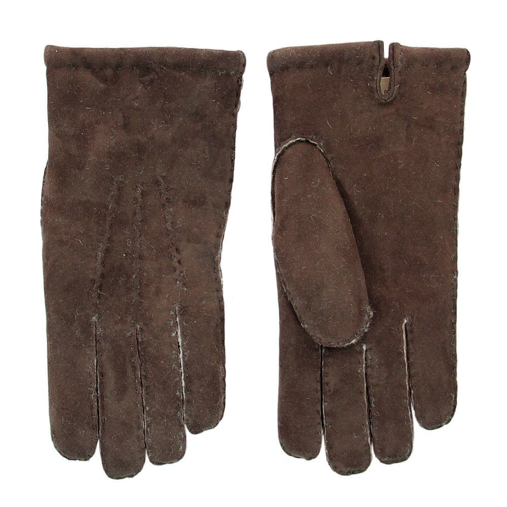 Dents Mahogany Brown Lambskin Leather Gloves 5-1553MOH