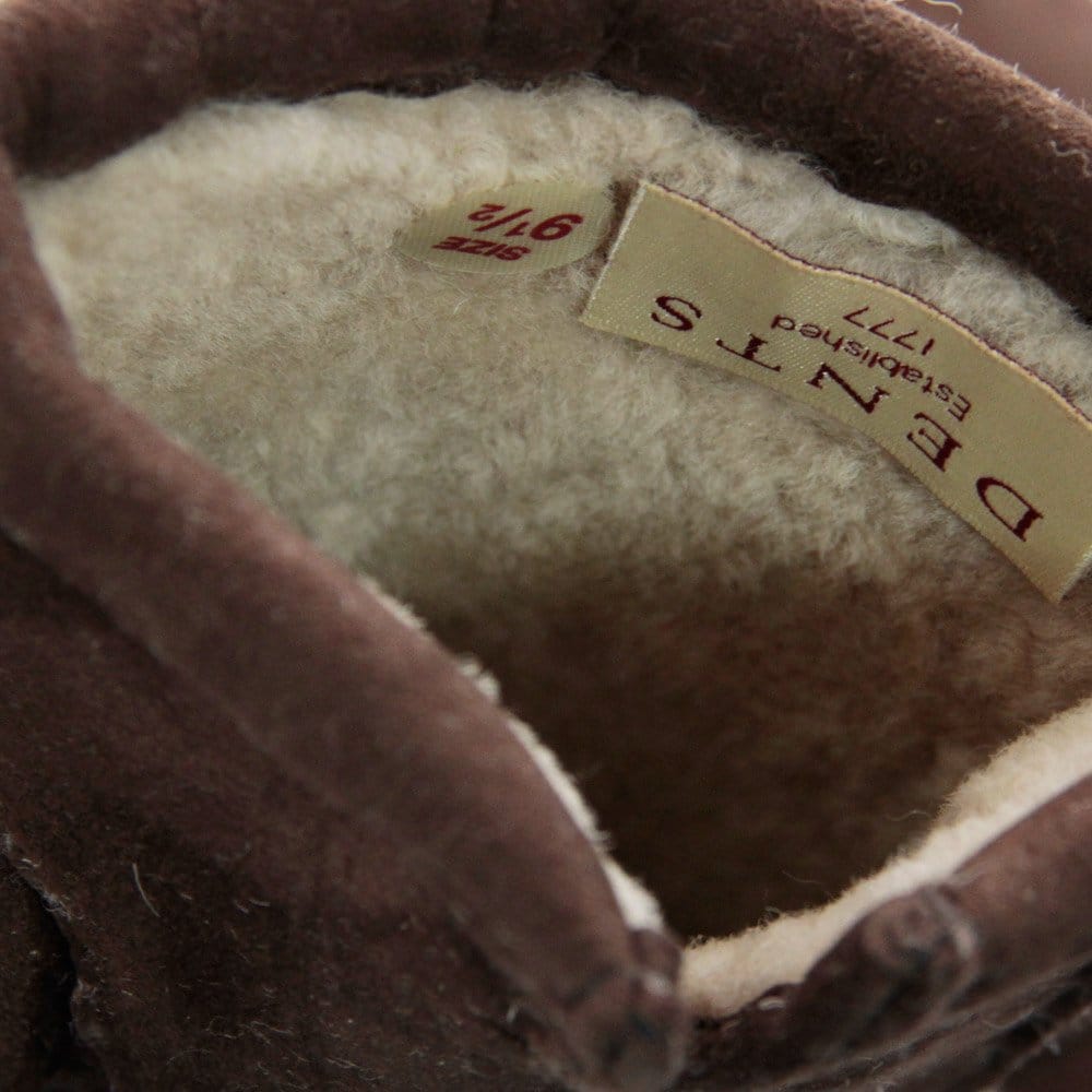 Dents Mahogany Brown Lambskin Leather Gloves 5-1553MOH