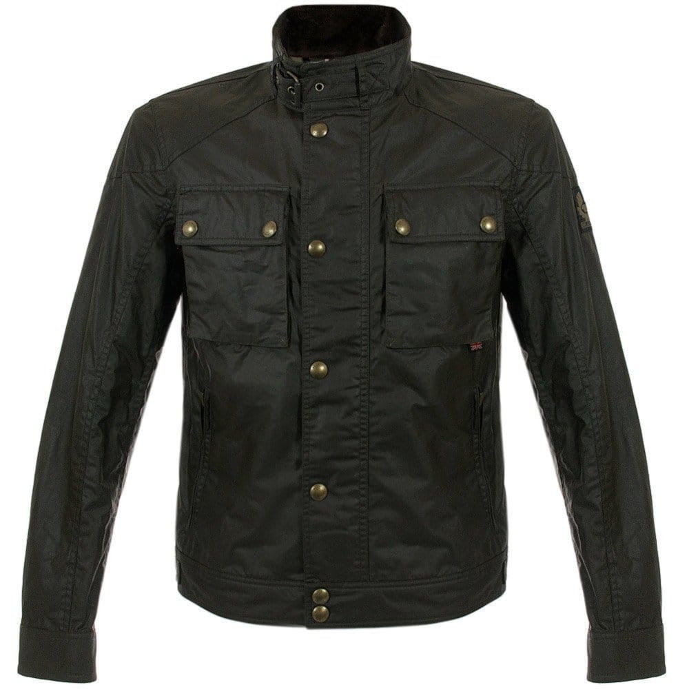 Belstaff Racemaster Faded Olive Waxed Jacket