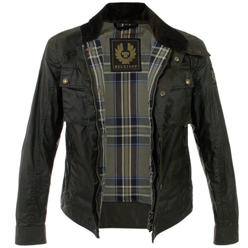 Belstaff Racemaster Faded Olive Waxed Jacket
