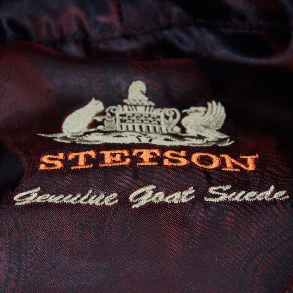 Stetson Hats Brooklin Goat Suede Newsboy Cap- Brown
