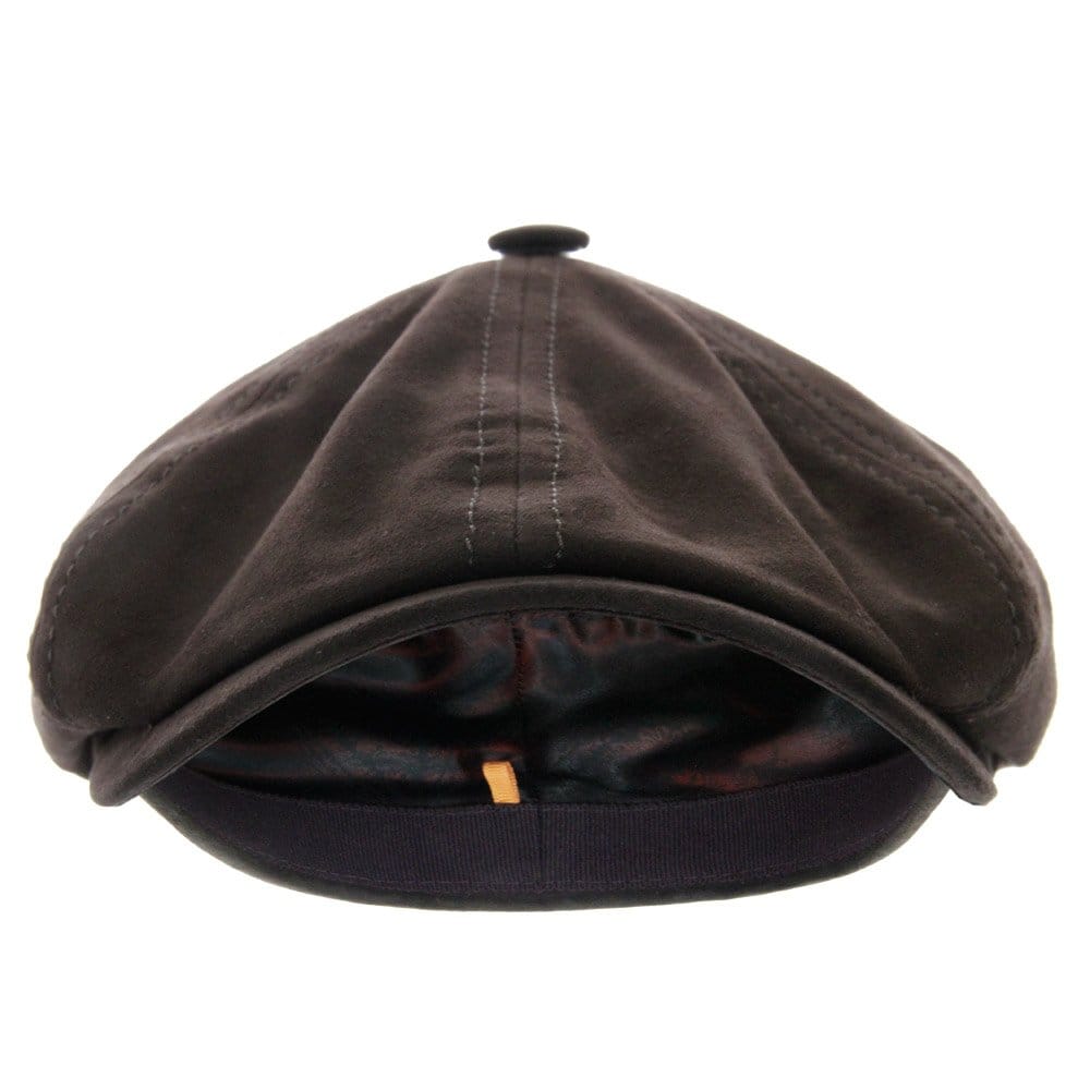 Stetson Hats Brooklin Goat Suede Newsboy Cap- Brown