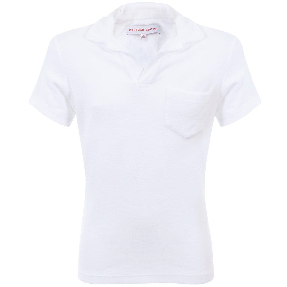 Orlebar Brown Terry Towelling Polo Shirt - White