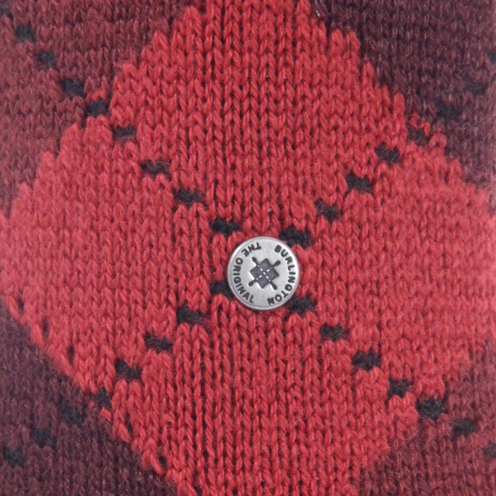 Burlington Socks Burlignton Preston Argyle Blood Red Socks 24284