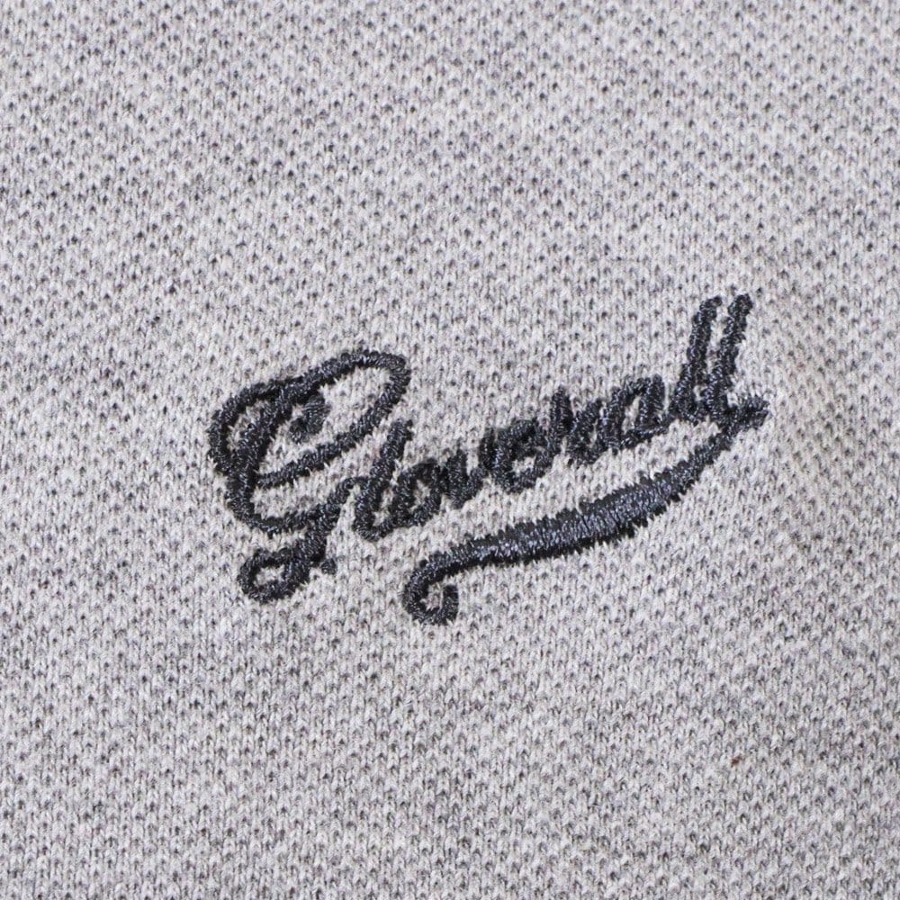 Gloverall Grey Pique Polo Shirt 3628PC