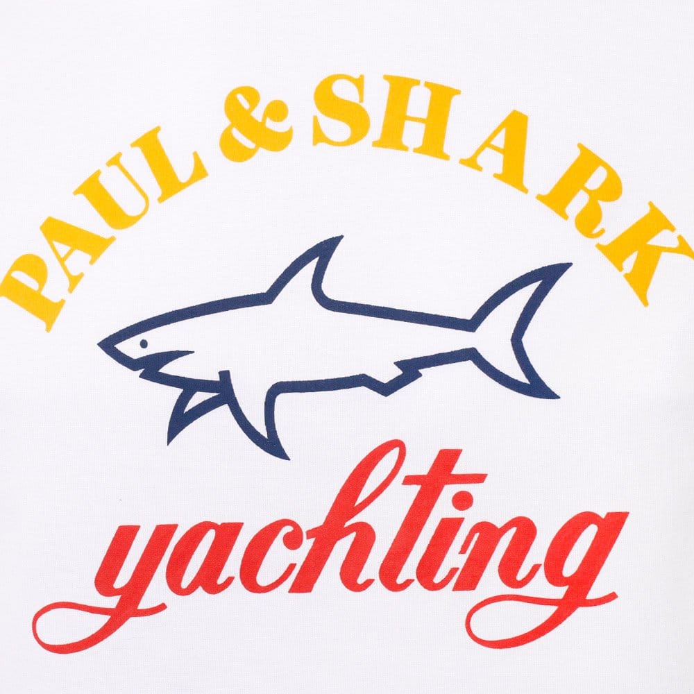 Paul and Shark Logo T-Shirt - White