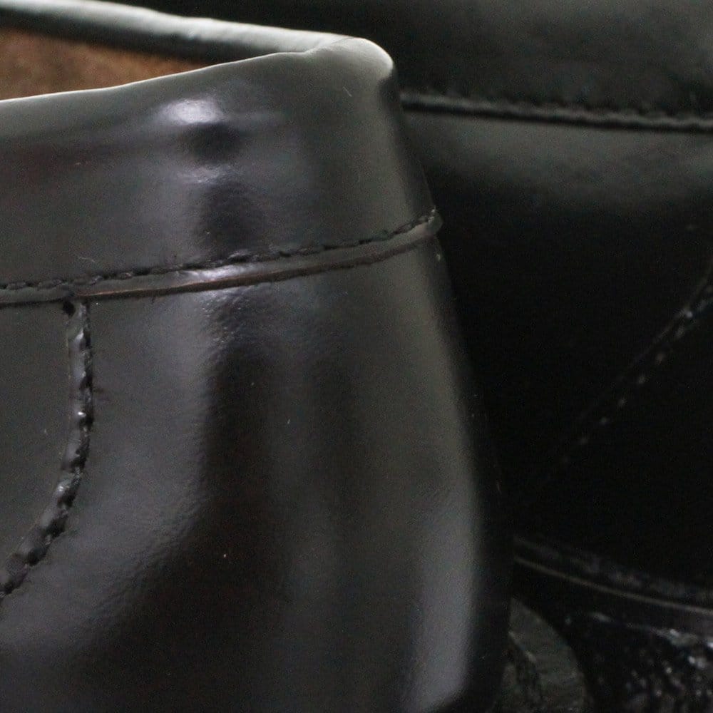 G.H. Bass Weejun Bass Weejuns Larson Moc Penny Crepe Black Leather Shoes