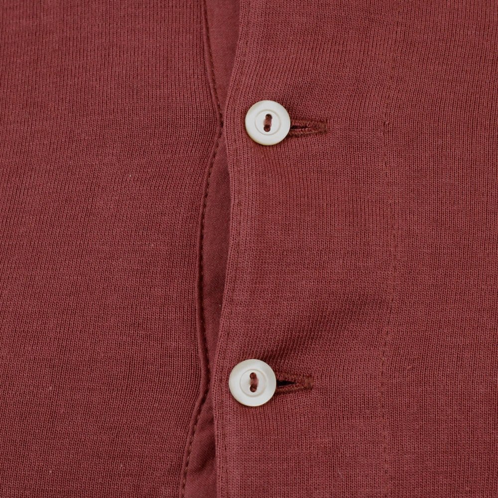Merz B. Schwanen Button Facing Dark Red Shirt 207