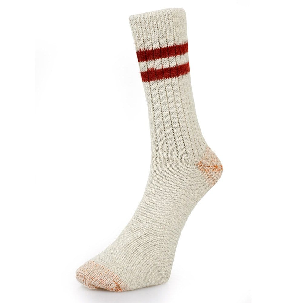Merz B. Schwanen S75 Natural Red Wool Socks
