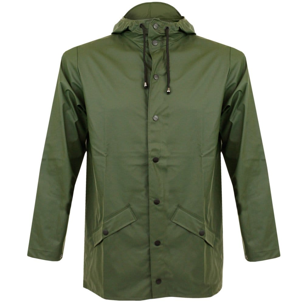 Rains Green Waterproof Jacket 1201 03