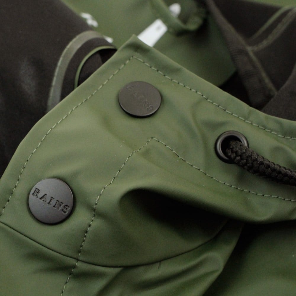 Rains Green Waterproof Jacket 1201 03