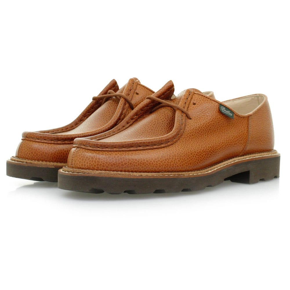 Paraboot Michael Marche Tan Grain Scotch Leather Shoes 157722