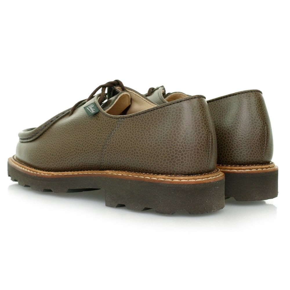Paraboot Michael Marche Khaki Grain Scotch Leather Shoes 157731