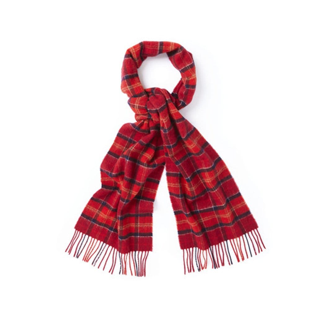Barbour Tartan Cardinal Lambswool Scarf USC0001TN12