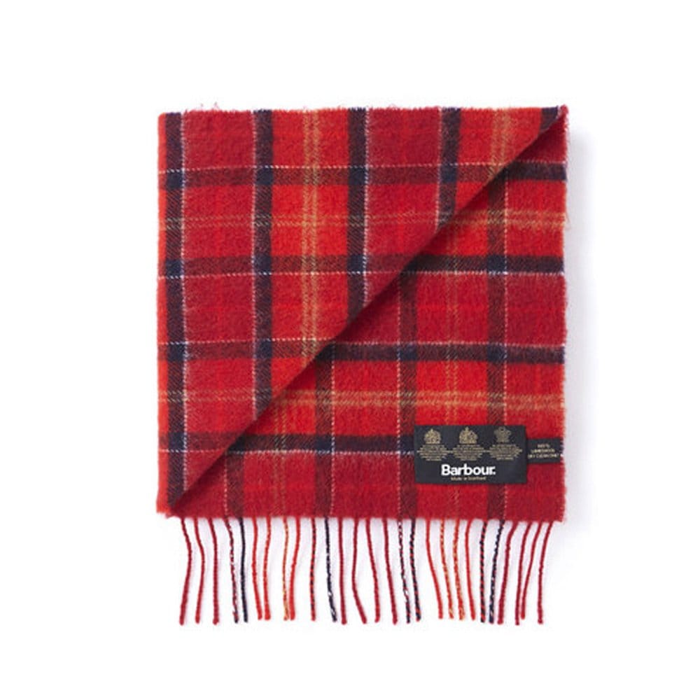 Barbour Tartan Cardinal Lambswool Scarf USC0001TN12