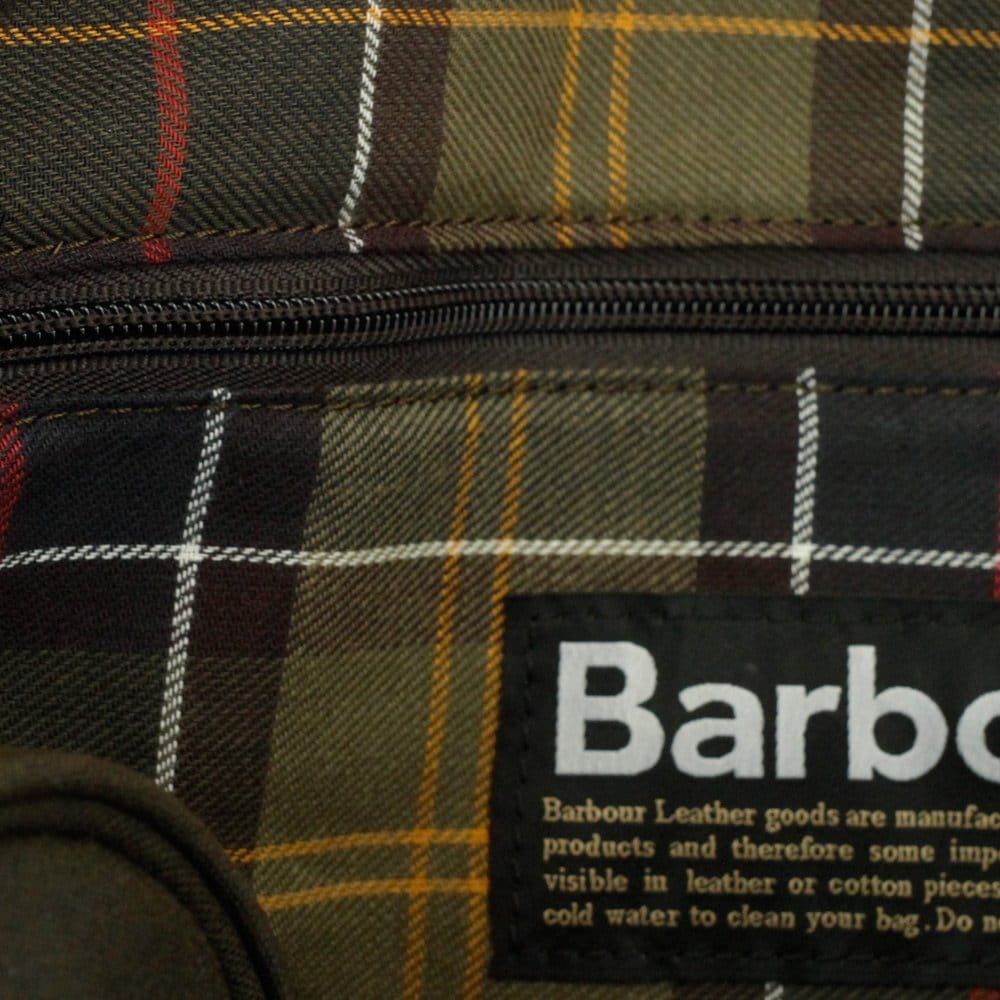 Barbour Wax Longthorpe Laptop Olive Briefcase UBA0360OL71