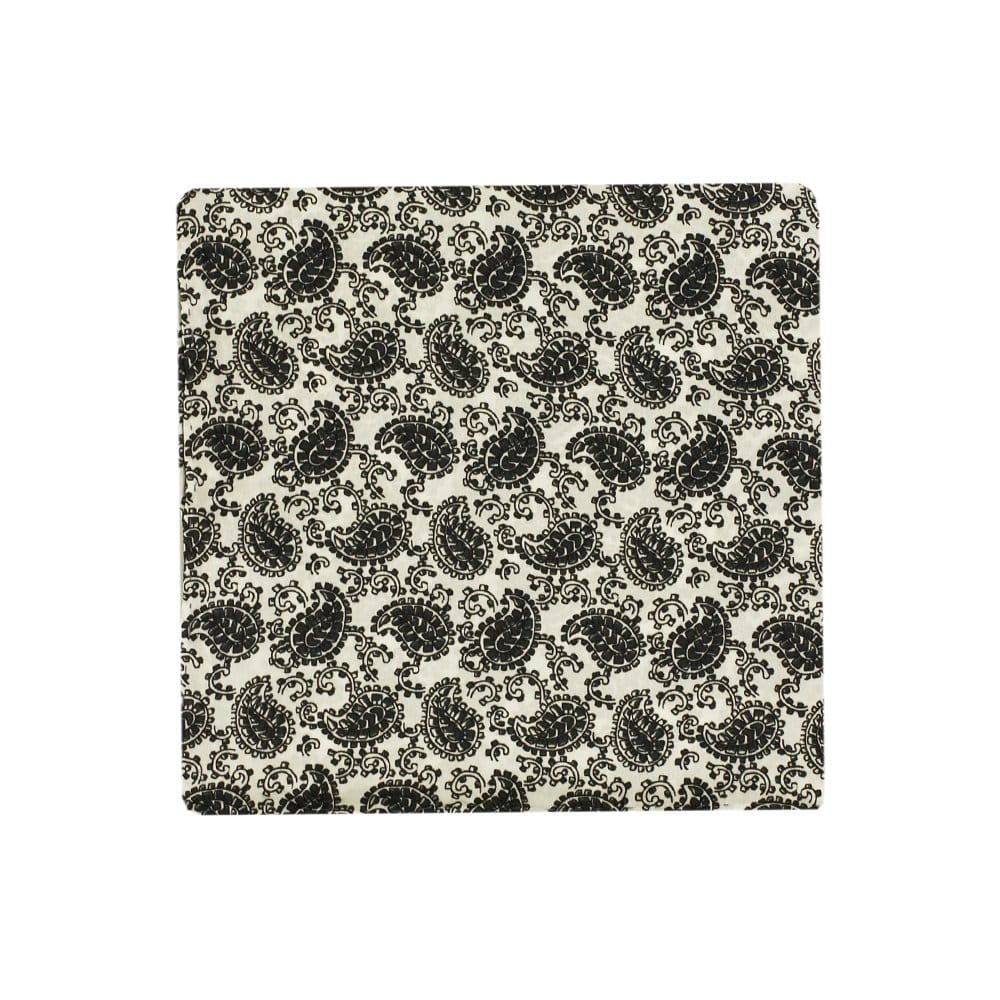 Tootal Vintage Paisley Ivory Pocket Square Handkerchief