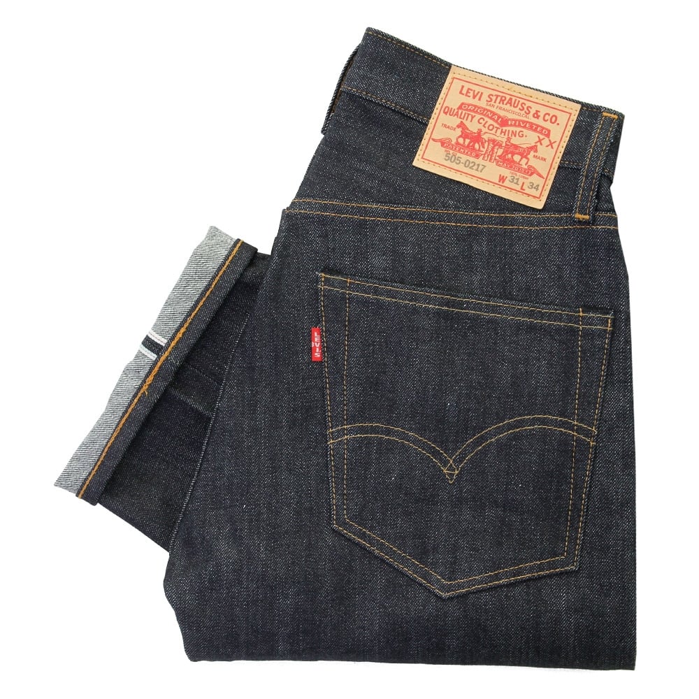 505 Pre-Shrunk Selvedge Denim Jeans - Dark Wash