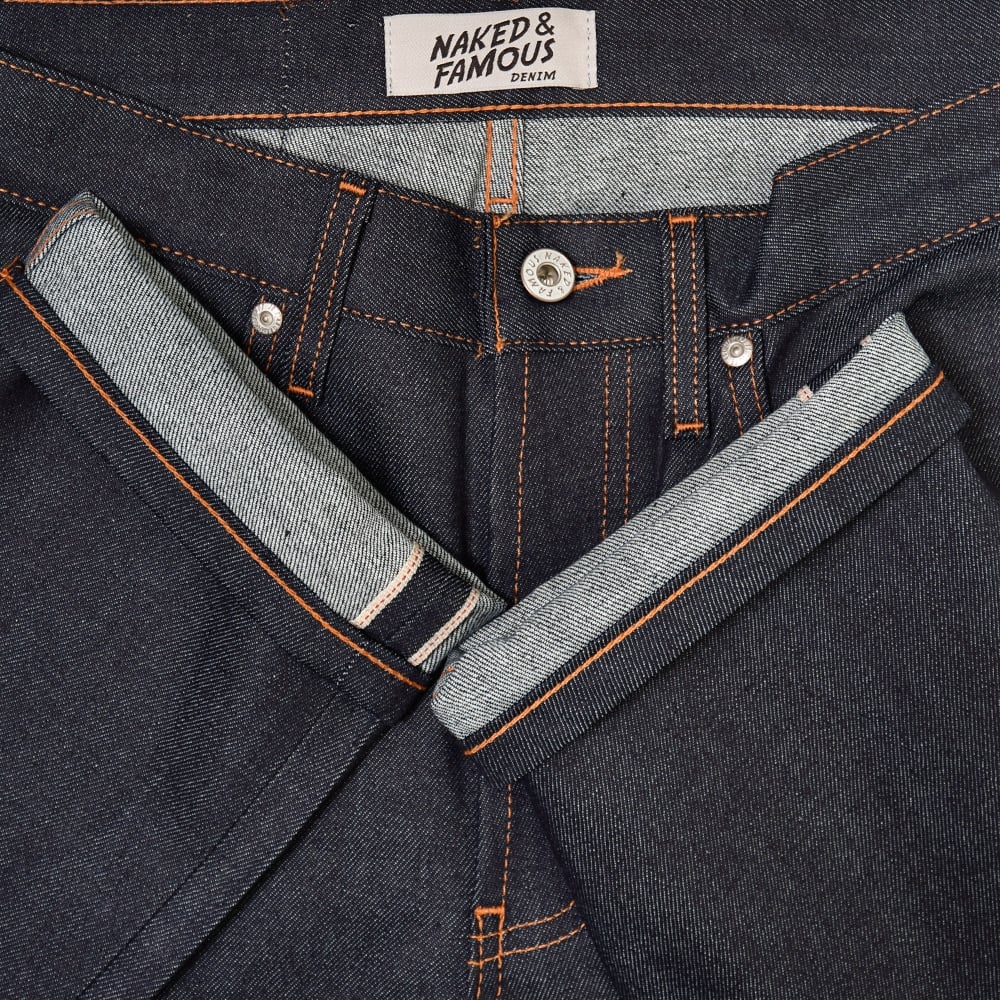 Naked and Famous Denim Naked and Famous Easy Guy Dark Wash Selvedge Denim Jeans 015506