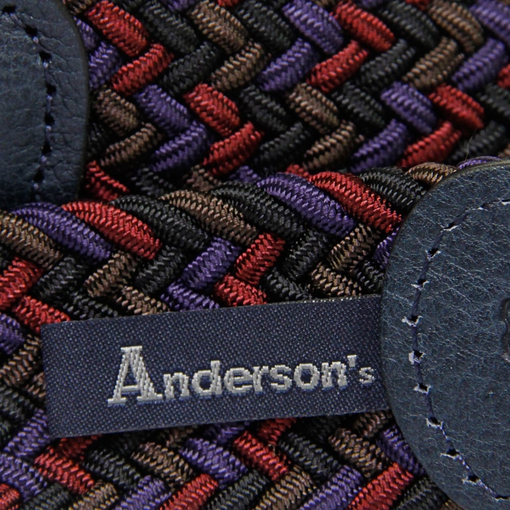 Anderson's Belts Elastic Woven Belt - Multi