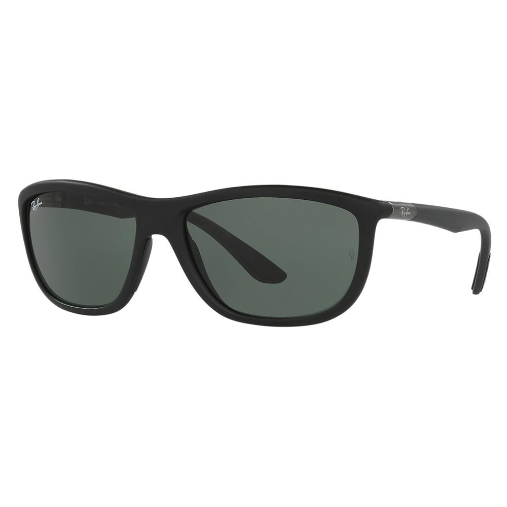 Ray Ban Black RB8351 Sunglasses - Green Classic Lenses