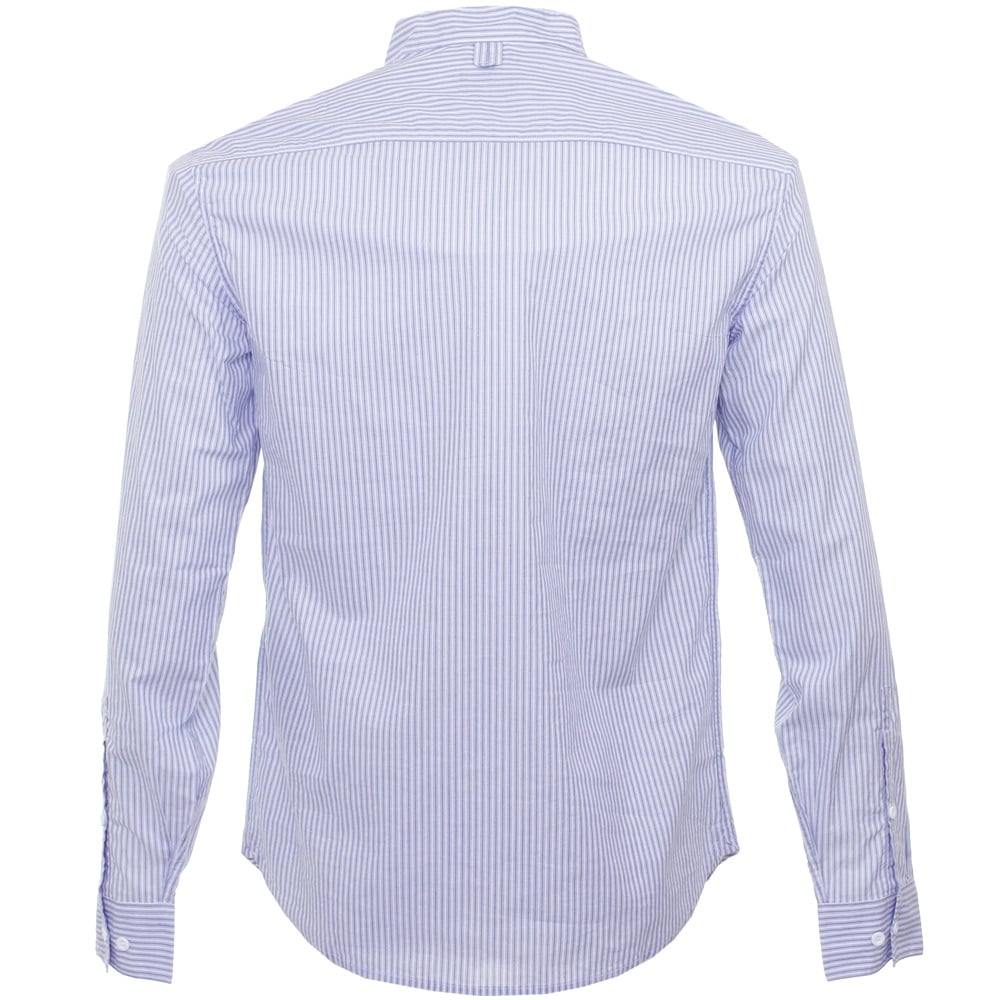 Armani Jeans Striped Blue Shirt C6C42 9B