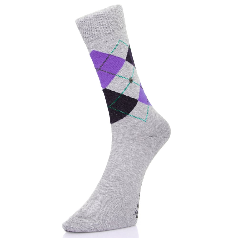 Burlington Socks Burlington Manchester grey Argyle socks 201823624