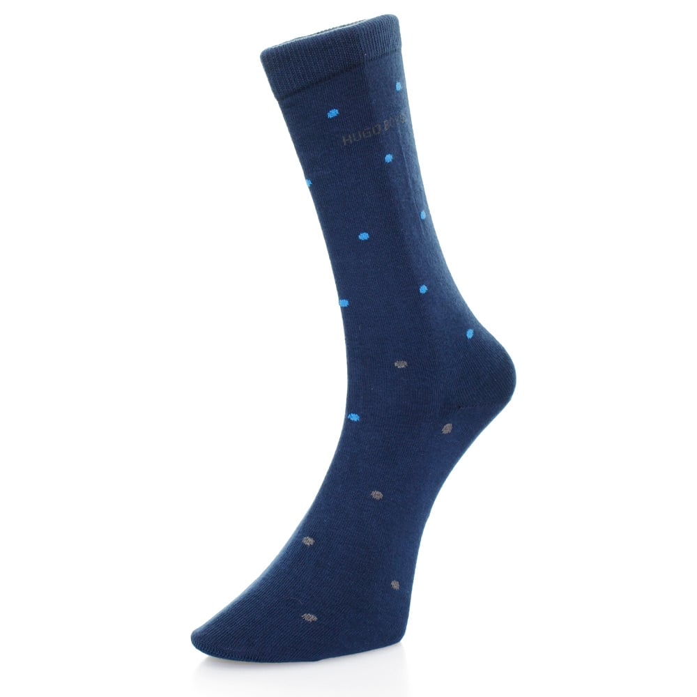 Boss Hugo Boss Double Pack Blue Patterned Socks 503128
