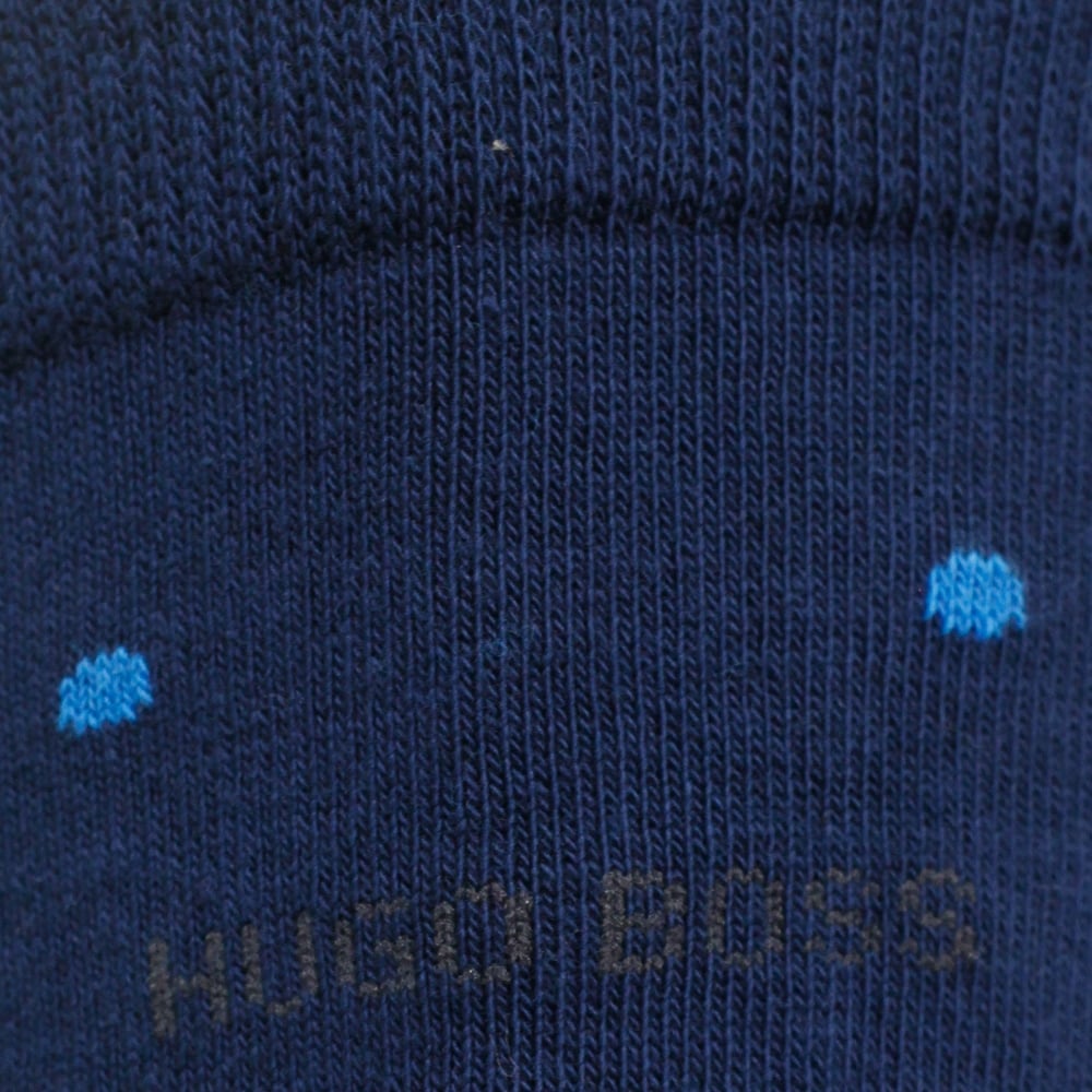 Boss Hugo Boss Double Pack Blue Patterned Socks 503128