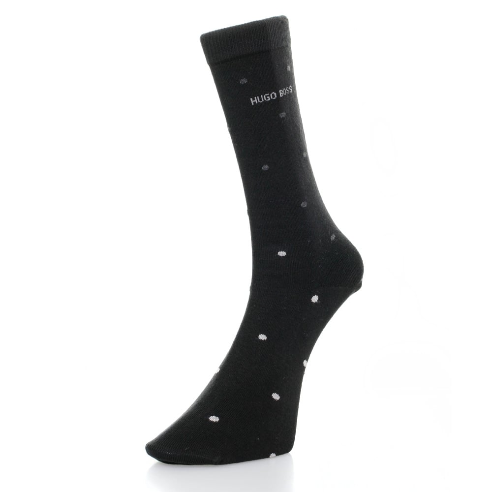 Boss Hugo Boss Black Double Pack Patterned Black/Grey Socks 50312862