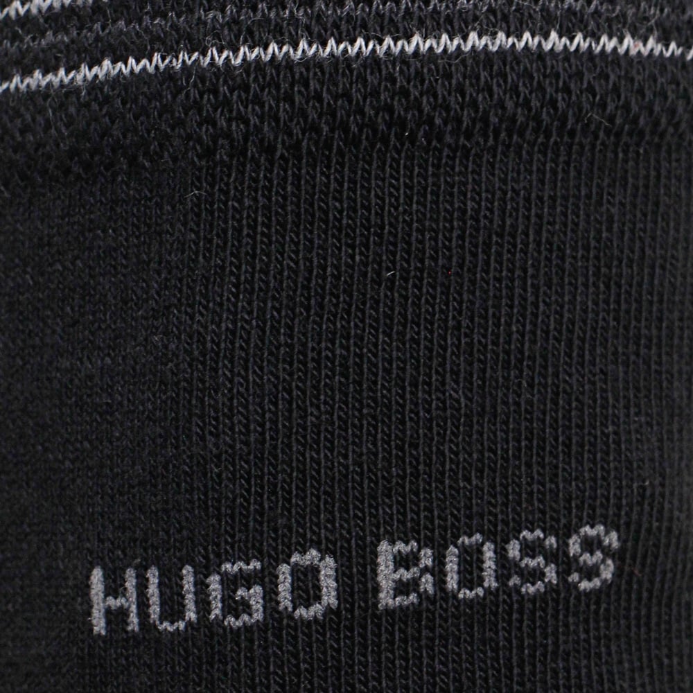 Boss Hugo Boss Black Double Pack Patterned Black/Grey Socks 50312862