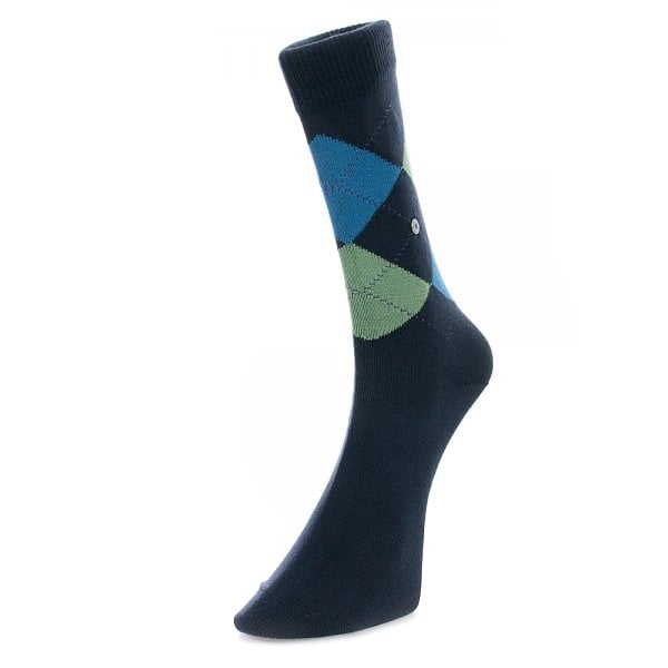 Burlington Socks Burlington Norfolk The Original Cotton Navy Socks 201866137