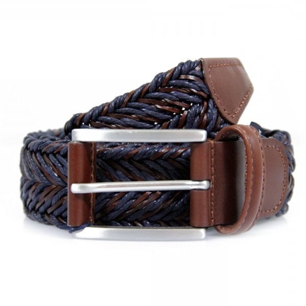 Anderson's Belts Anderson's Braided Twine Deep Navy Brown Belt AF2949002
