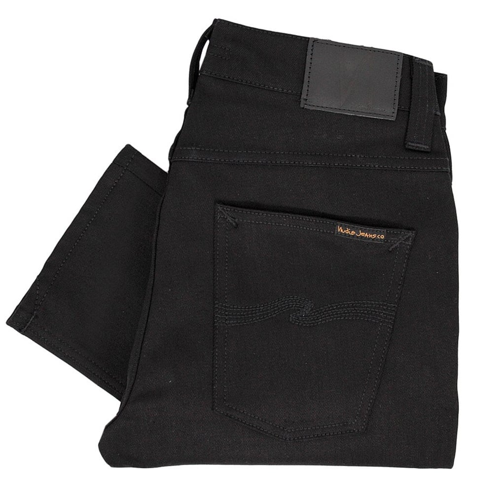 Nudie Jeans Grim Tim Ring Denim Jeans - Black