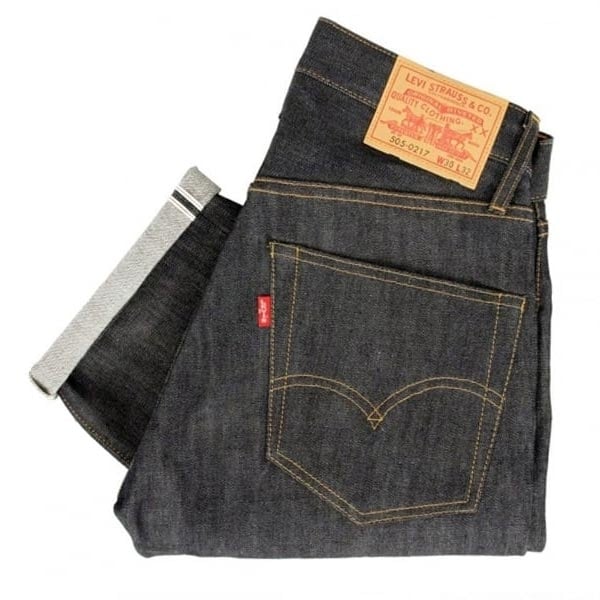 Levis Vintage 1967 - 505 Rigid Pre-Shrunk Dark indigo Jeans