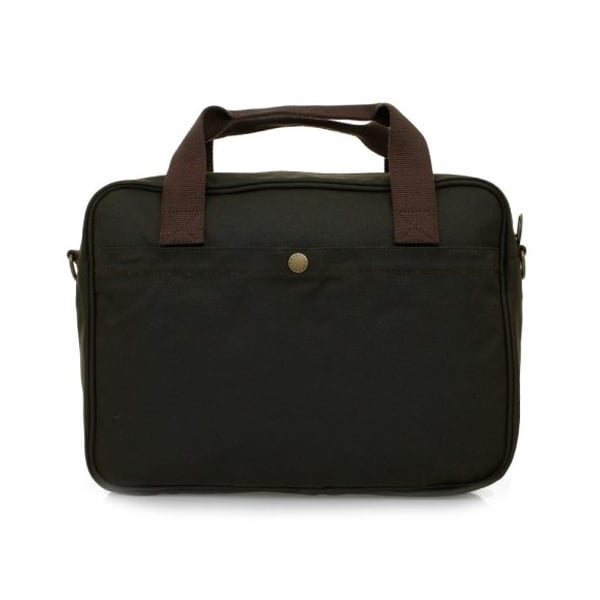Barbour Wax Longthorpe Laptop Olive Briefcase UBA0360OL71