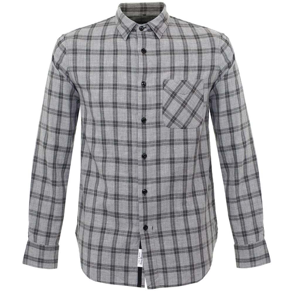 Rag & Bone Rag and Bone Grey Check Beach Shirt M265A125X – Stuarts London