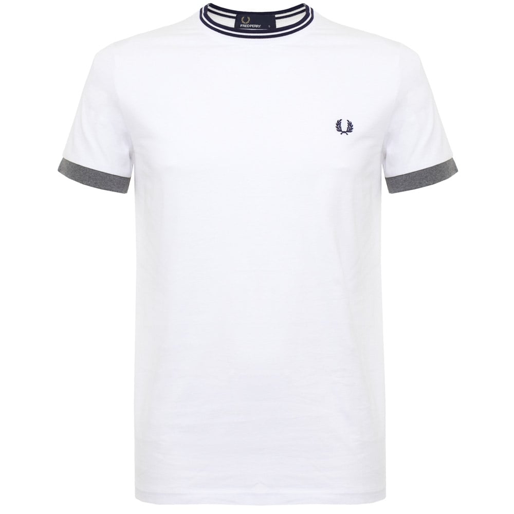 Fred Perry Tipped Ringer - White