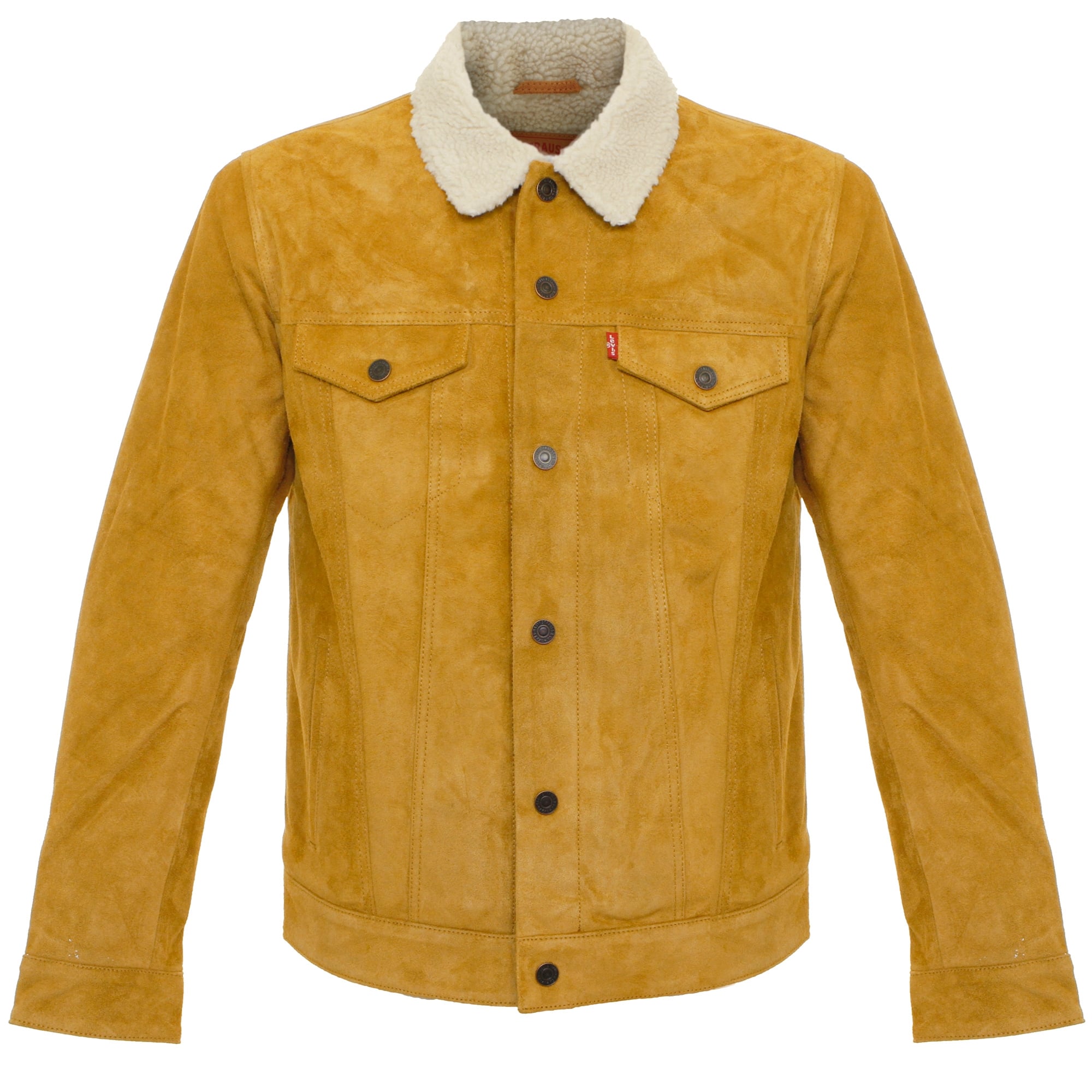 Levi's® Levi's Trucker Sherpa Camel Suede Jacket 16365-0023