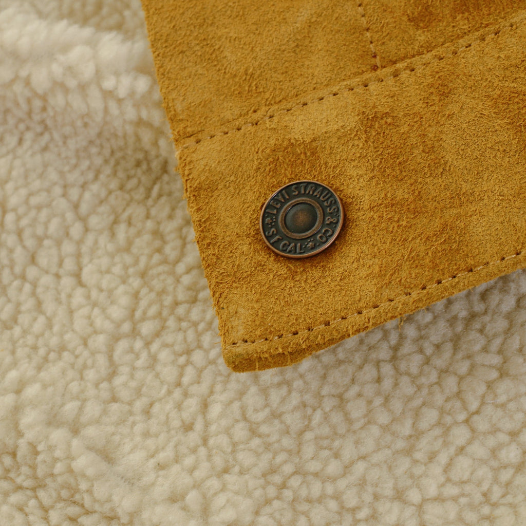 Levi's® Levi's Trucker Sherpa Camel Suede Jacket 16365-0023
